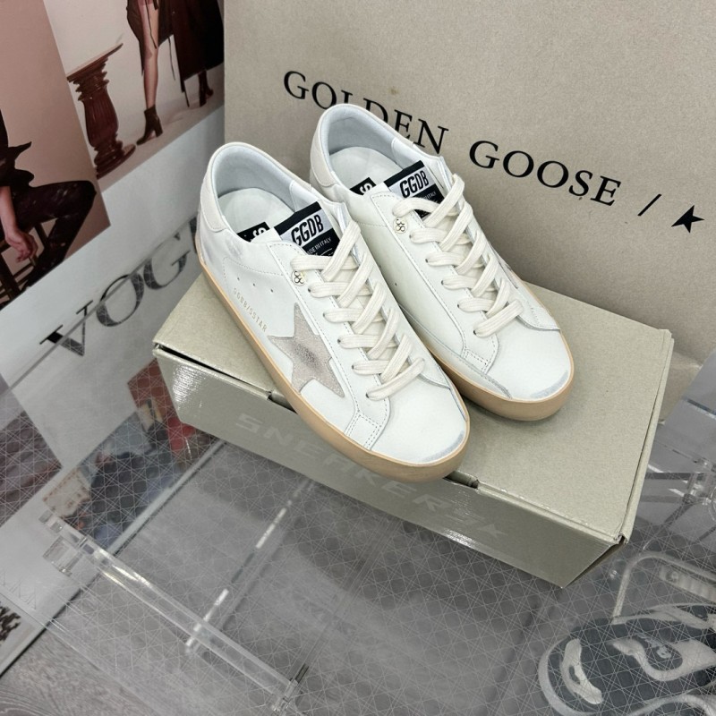 2025 Women GGDB White Grey Leather Sneakers MJ00260