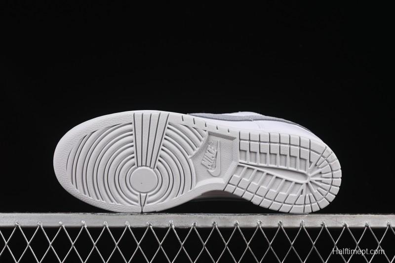 Nike SB Dunk Low White Grey Low-Top Casual Skate Shoes - IH0632-141
