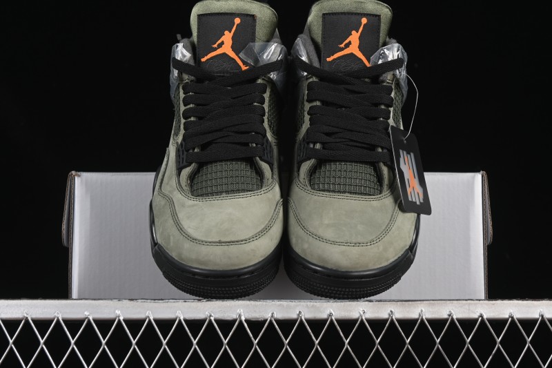 Nike Air Jordan 4 Retro OG Undefeated Collaboration Olive Green Suede - IB1519-200