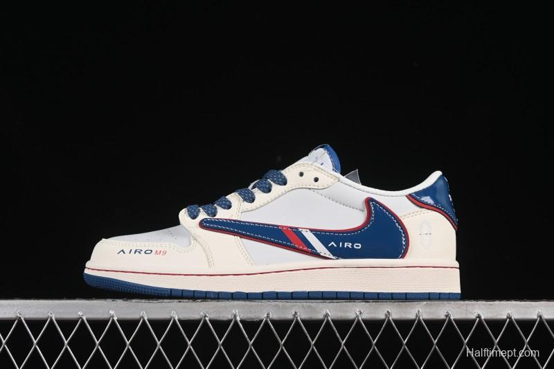 Nike Travis Scott x Fragment Design x Air Jordan 1 Low OG SP AJ1 Low-top Casual Skate Shoes - FC1688-240