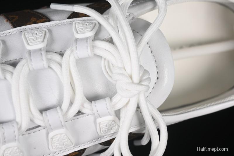 Louis Vuitton Sneakerina Round-Toe Lace-Up Ballet Style Flat Training Shoes - N.F6