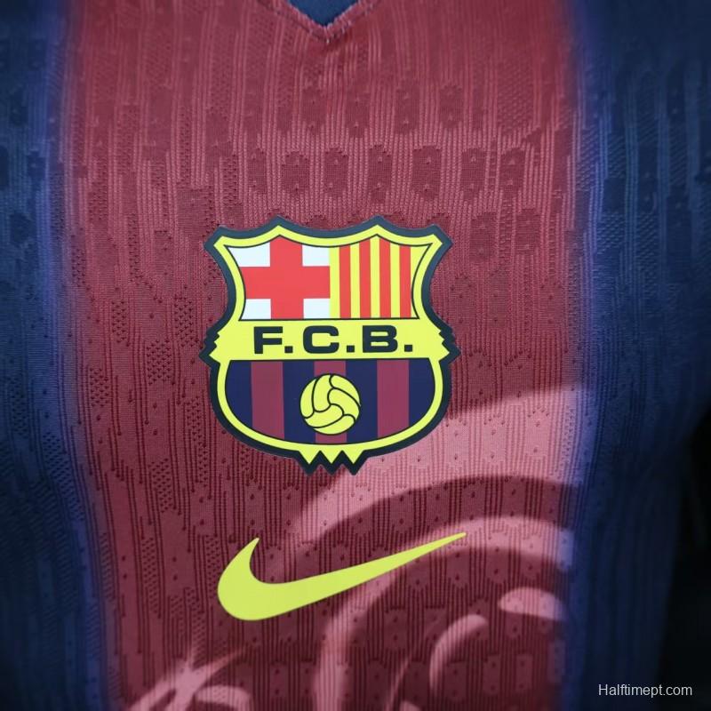 Player Version 25/26 Barcelona Travis Scott Special Jersey