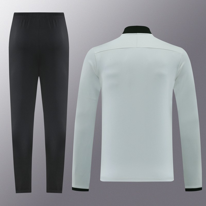 2025 Nike Grey Full Hoodie Zipper Jacket +Long Pants