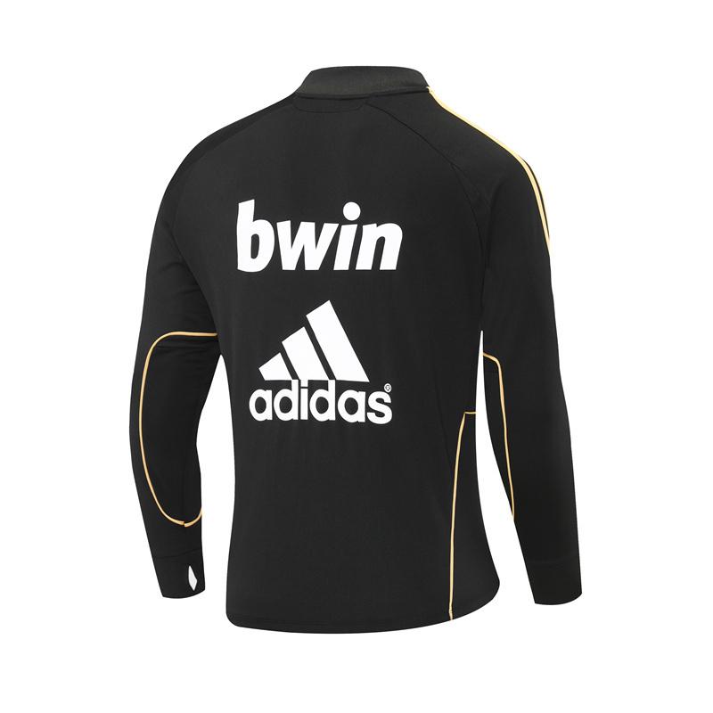Retro 11/12 Real Madrid Black Half Zipper Jacket