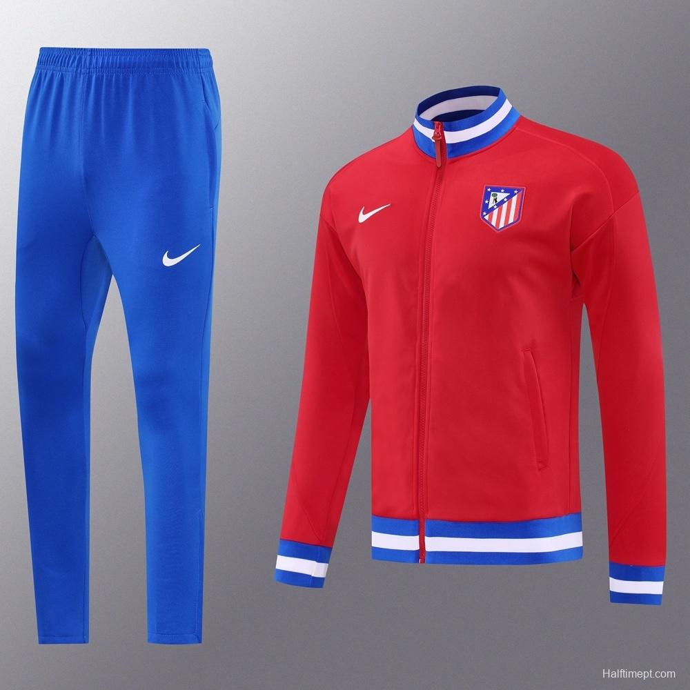 25/26 Atletico Madrid Red Full Zipper Jacket + Long Pants