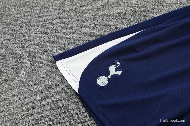 25/26 Tottenham Hotspur Royal Blue with XS Short Sleeve+Soccer Shorts