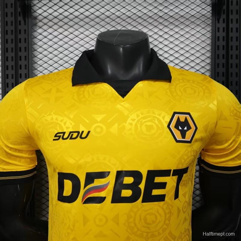 Player Version 25/26 Wolverhampton Wanderers Home Jersey