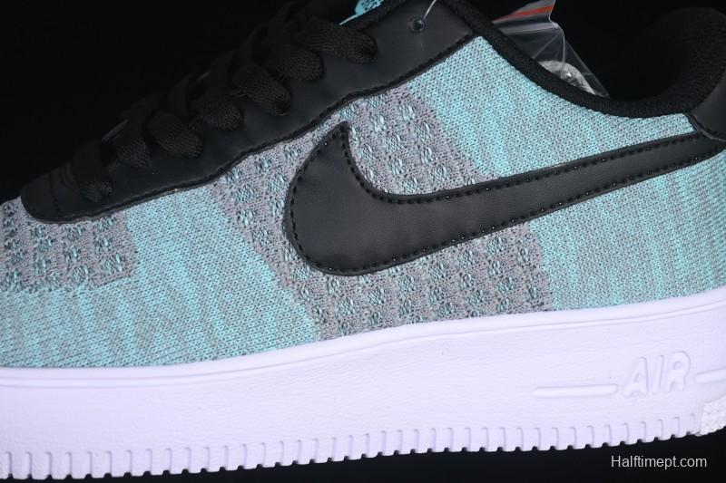 Nike Air Force 1'07 Low Flyknit Black Green Casual Sneakers - CI0051-600