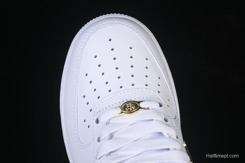 Nike Air Force 1'07 Low Four Hook Black White Casual Sneakers - ZH0316-113