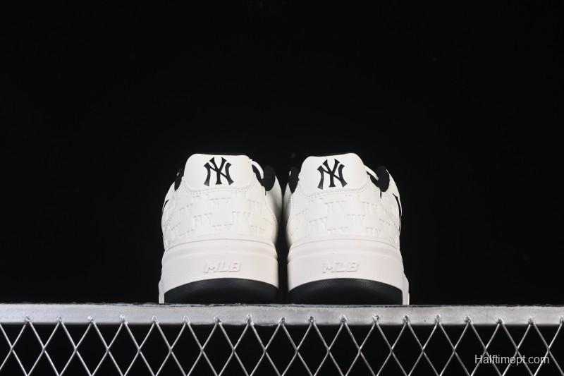 New York Yankees Bigball Chunky Embo Monogram Height Increasing Thick Sole Casual Sneakers - 3ASXE035N50CRL