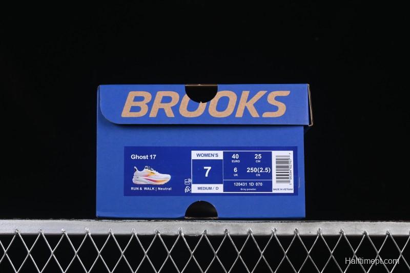 Brooks Ghost 17 Cushioned Marathon Racing Running Shoes - 1204311D070