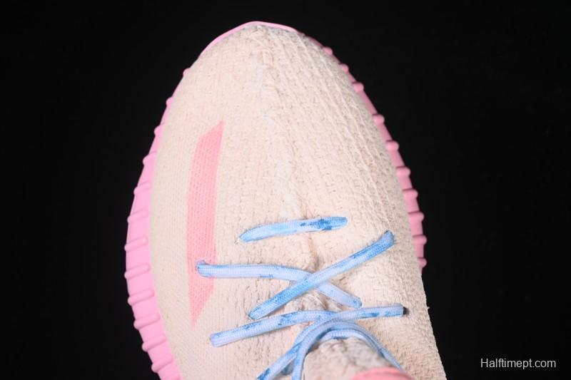 Adidas Yeezy 350 Boost V2 Running Shoes with Pink Watermelon Design - CP9366