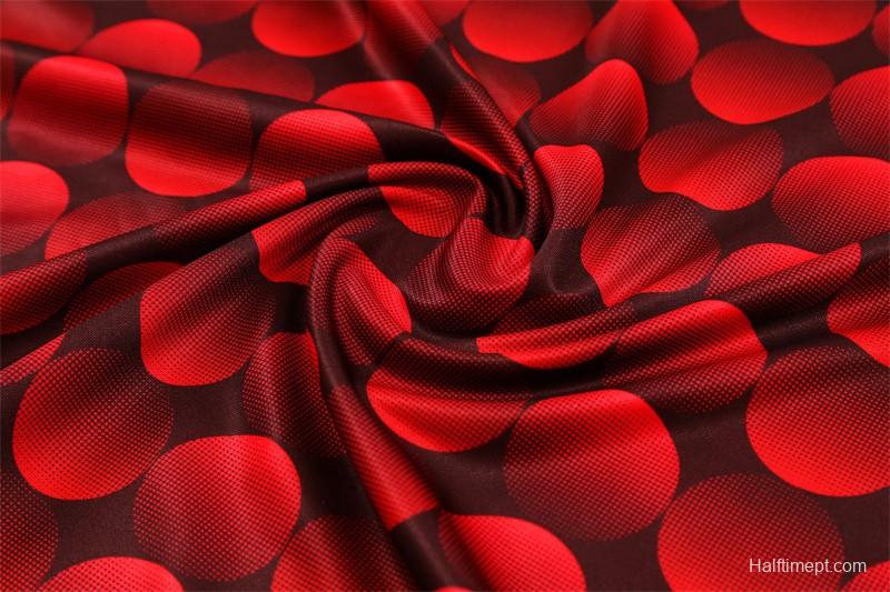 25/26 Feyenoord Red Black Camouflage Half Zipper Jacket+Long Pants