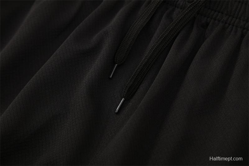 25/26 PSG Black T90 with XS Short Sleeve+Soccer Shorts