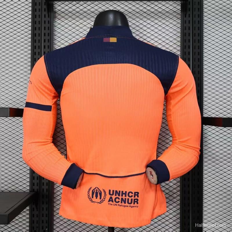 Player Version 25/26 Barcelona Third Long Sleeve Jersey