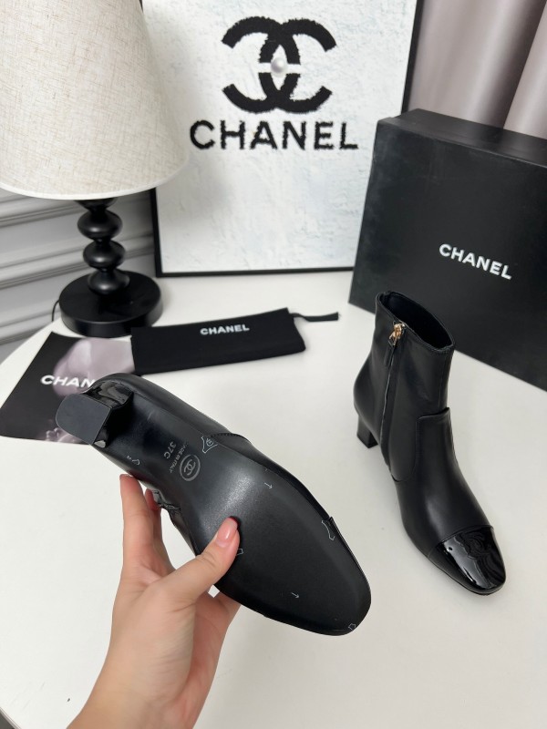 Chanel 2025 SS Double C Heel Fashion Boots - LY00370/LY00400