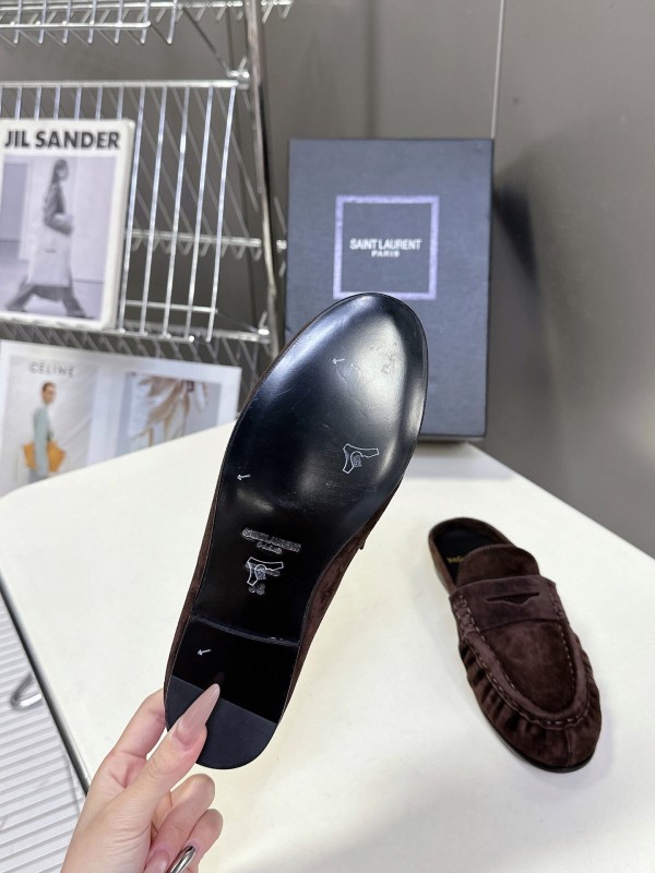 Saint Laurent Classic Loafer Mule Flats - KFY00320