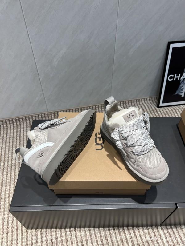 UGG Platform Casual Shoes with Round Toe and Thick Sole - MJ00270