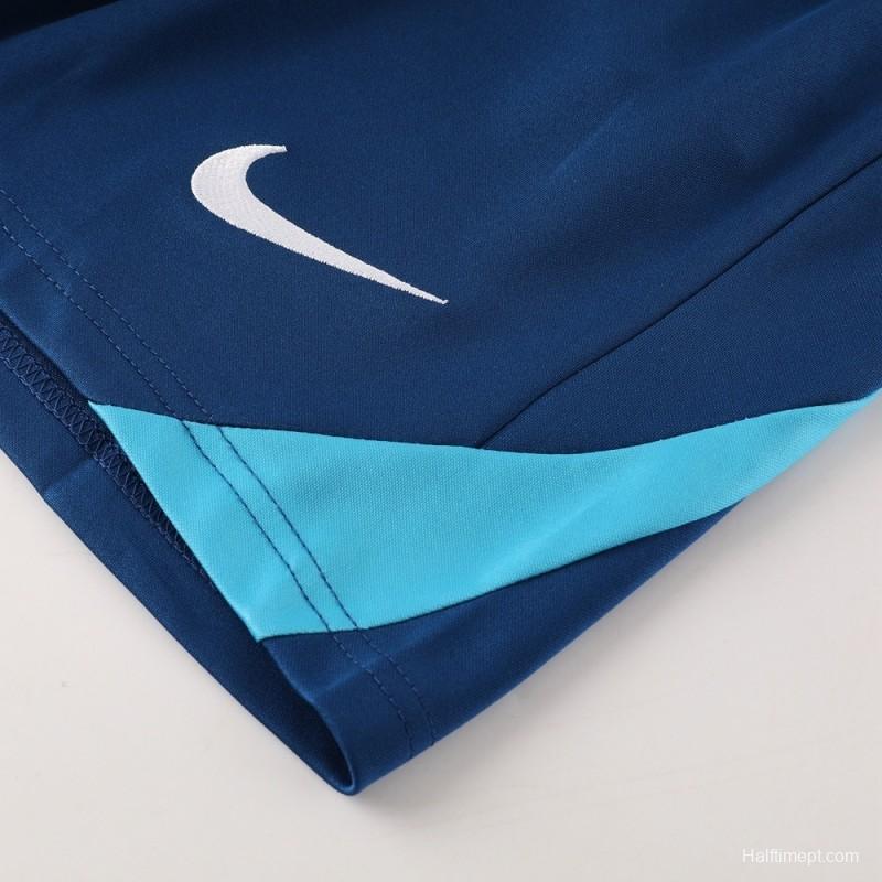 2025 Portugal Royal Blue Short Sleeve+Soccer Shorts