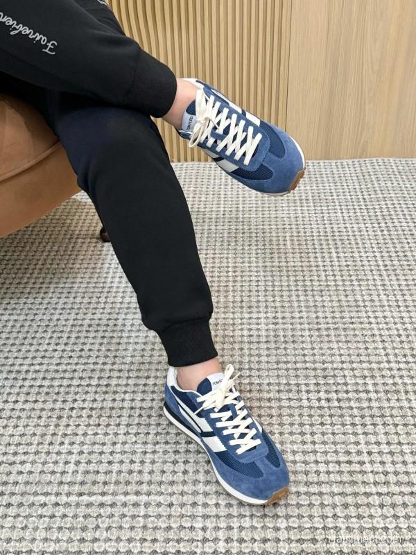 TOM FORD 2025 Spring Summer Fashion Casual Shoes with Classic Color Blocking and Imported Leather Insole - AS00350