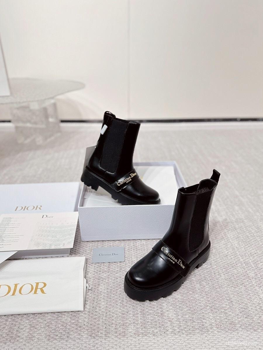 DIOR CHRONO Slip-On Motorcycle Boots - LY00340