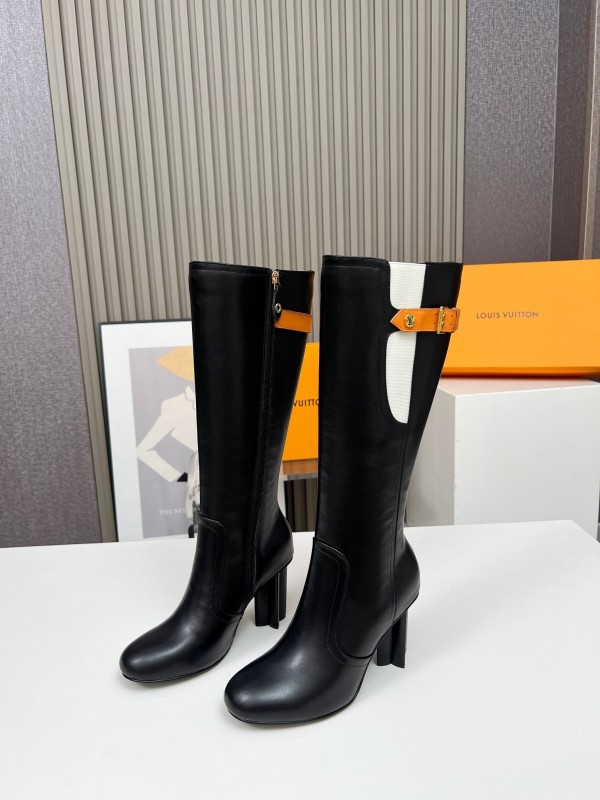 Louis Vuitton 2025/SS Autumn Winter Collection Fashion Star Shine Three-Color Patchwork High Heel Shoes - LY00420