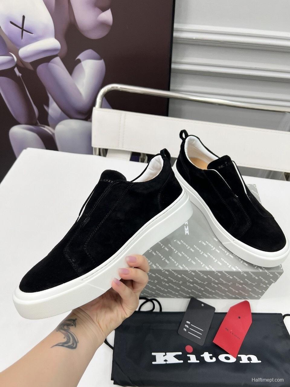 Kiton 2025/SS Slip-On Casual Men's Shoes - KFY00320