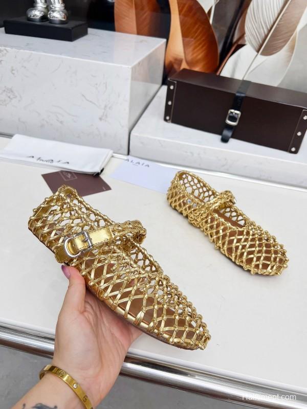 Alaia Handwoven Ballet Dance Shoes with Inner Height Increase - LY00280