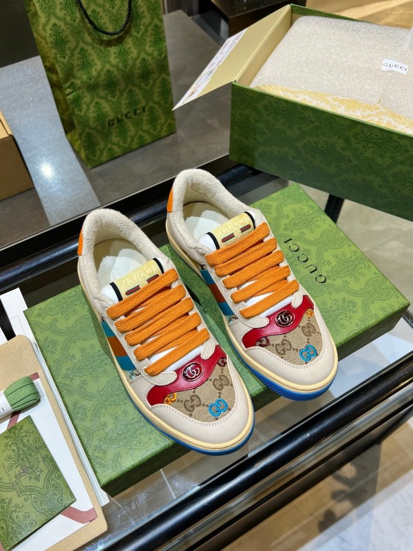 Gucci Distressed Sneakers 2025 SS Collection with Retro Design and Comfort Features - AS00270