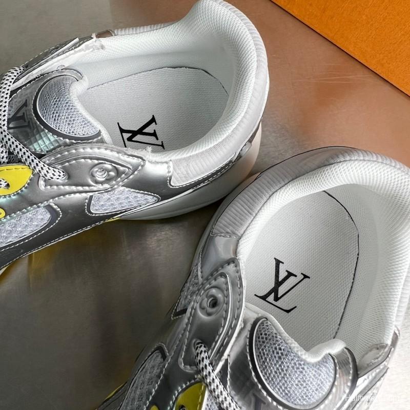 L v Olympia Round Toe Lace-Up Low Top Casual Lifestyle Shoes - YC