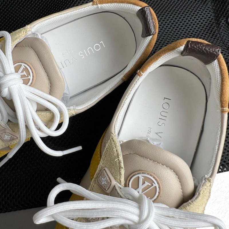Lv Sneakerina 2025 SS Ballet Round Toe Lace-Up Low Top Lifestyle Casual Shoes - YC