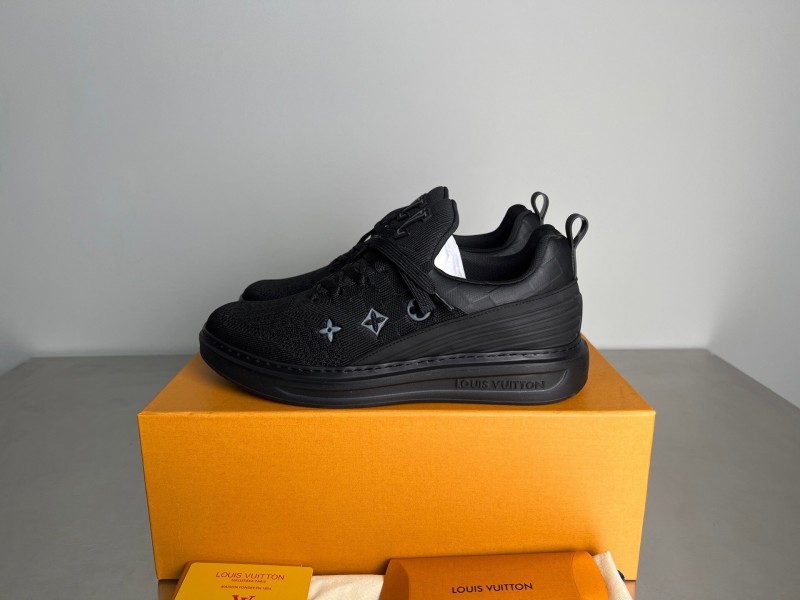 Louis Vuitton Beverly Hills Monogram Knit Sneakers with Imported IP Foam Sole - YC