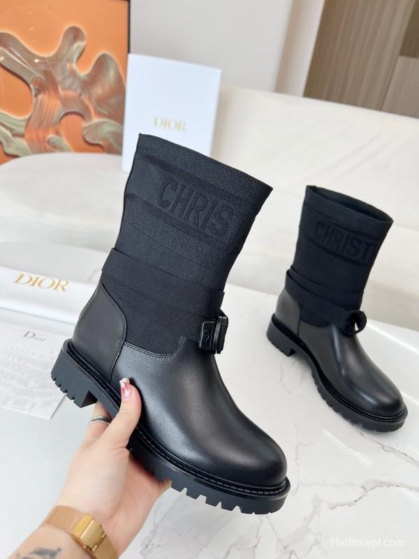 Dior 2025/SS Autumn Winter Boots Retro Work Boots Slip-On - LY00320