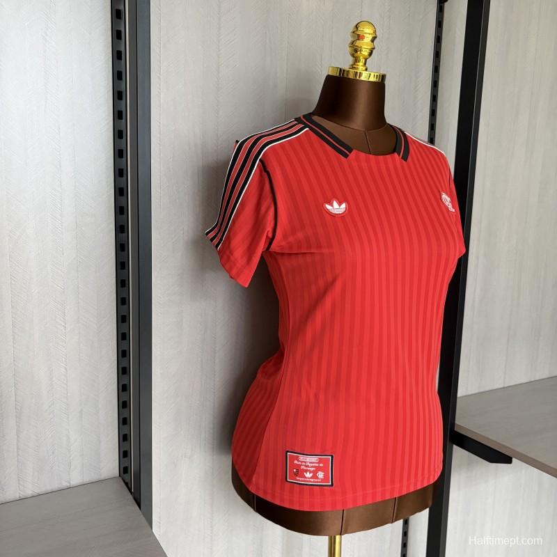 25/26 Women Flamenco Retro Red Jersey