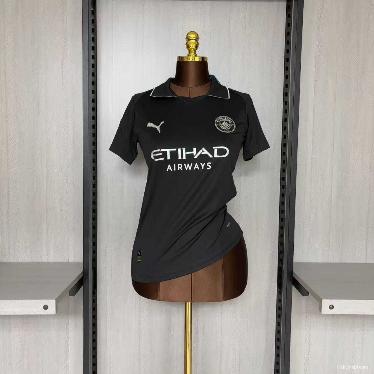 25/26 Women Manchester City Black Jersey
