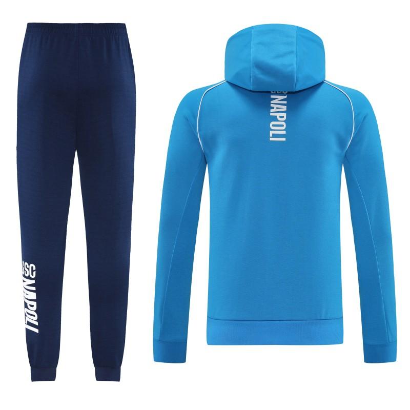 25/26  Napoli Sky Blue  Full zipper Jacket Tracksuit+ long pants