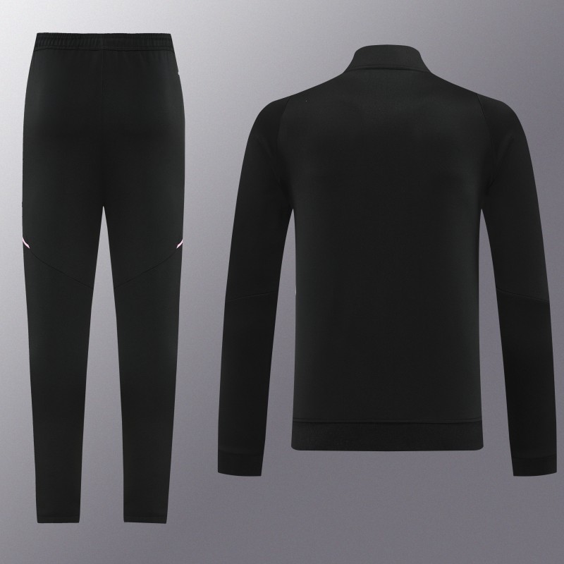 25/26  Juventus Black  Full zipper Jacket Tracksuit+ long pants