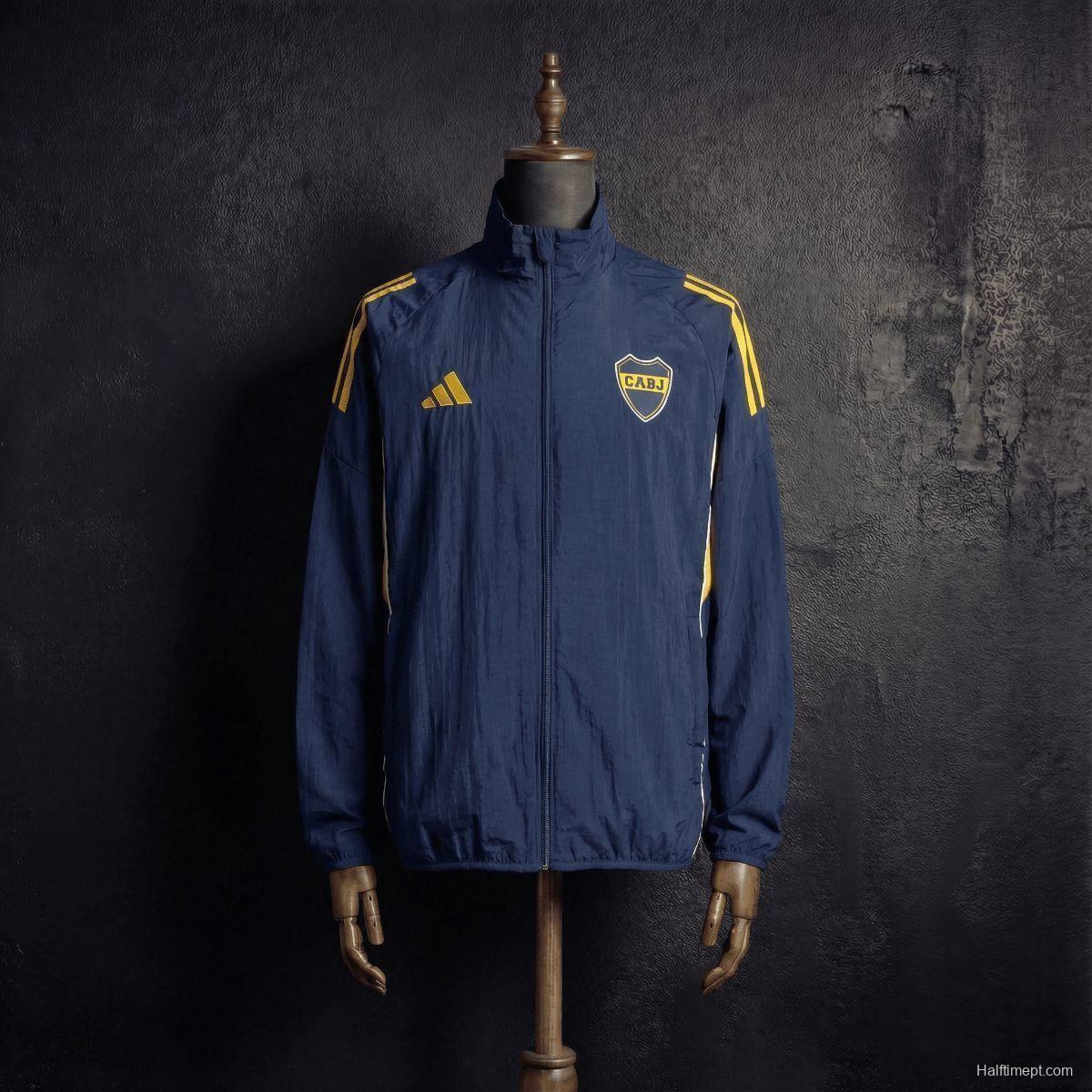 2026 Boca Juniors Black Jacket Windbreaker