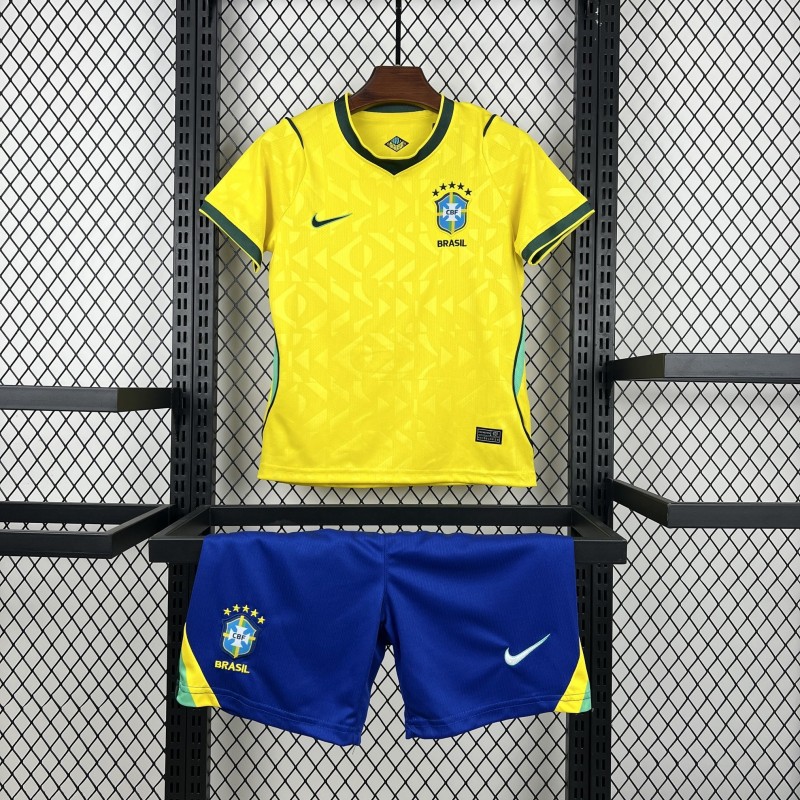 2026 Kids Brazil World Cup Home Kit - Halftime