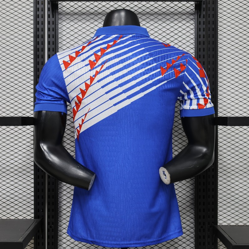 Player Version 2027 Japan Home Blue with Diagonal Graphic Jersey
