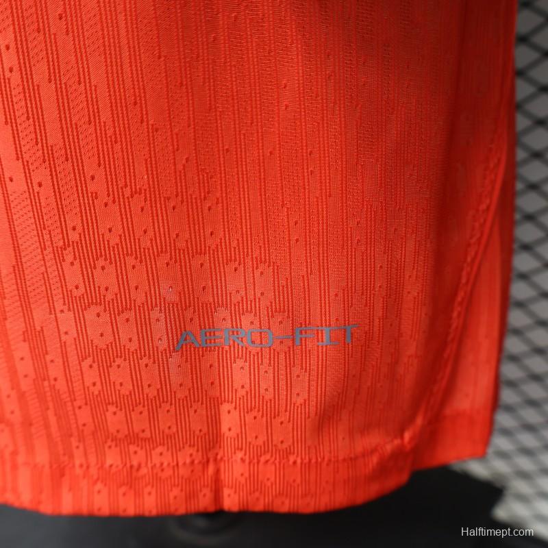 Player Version 2026 Norway Red & Blue with Flag Cross Pattern Home Jersey