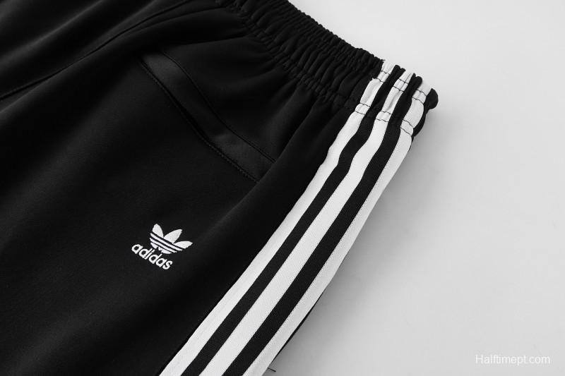 2026 Adidas Black Full Zipper Jacket + Long Pants