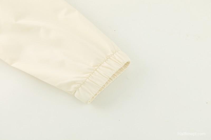 26/27 Liverpool Cream Full Zipper Hooded Jacket Tracksuit + Black Long Pants