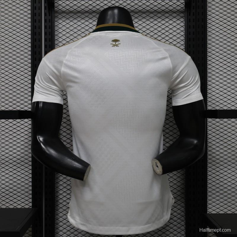 Player Version 26/27 Saudi Arabia  White & Gold Home Jersey