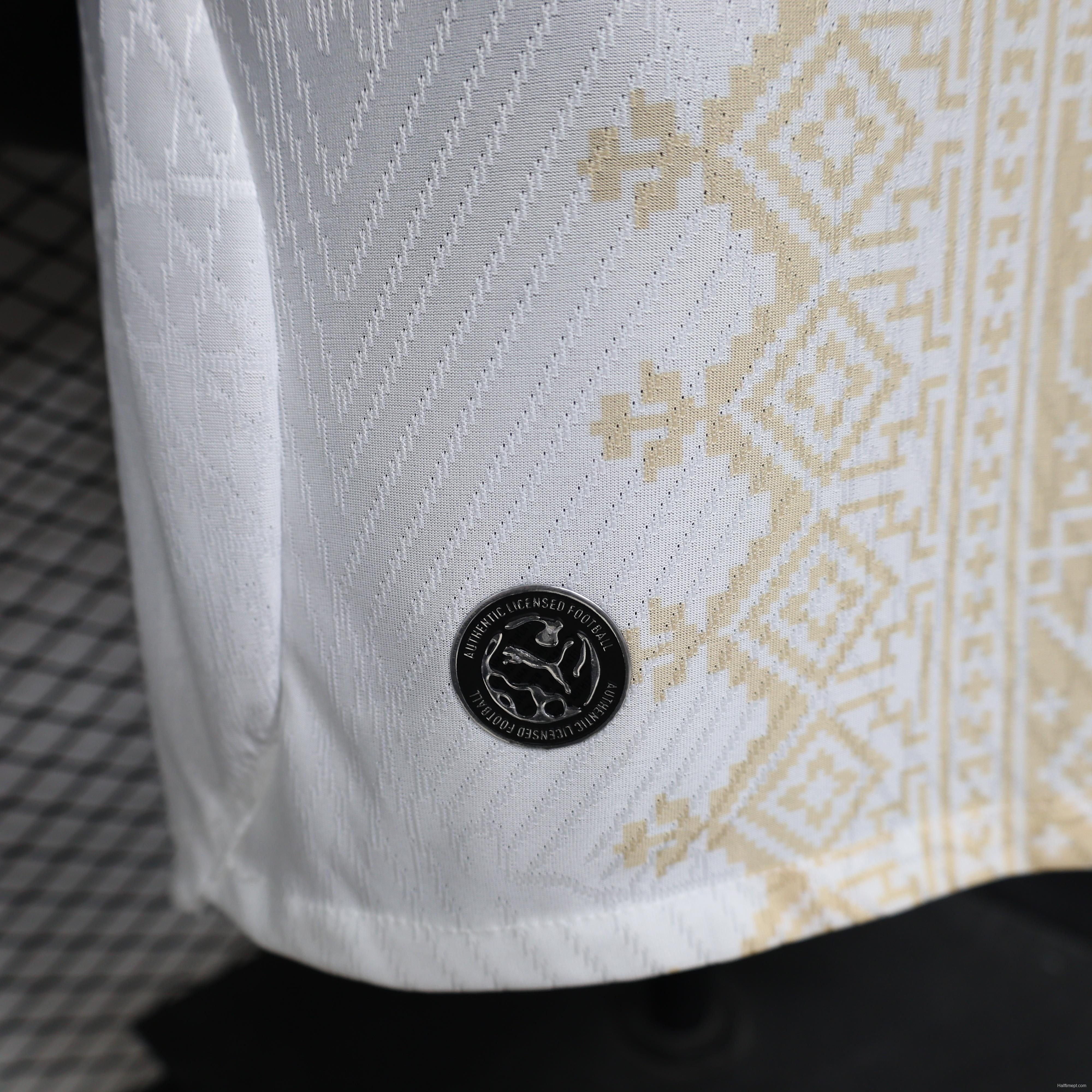 Player Version 26/27  Morocco  Away  White & Gold Amazigh Pattern Jersey