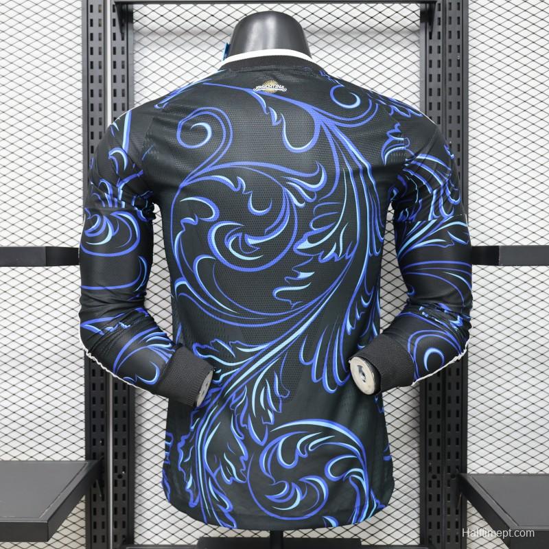 Player Version  26/27  Argentina  Black & Blue  Long Sleeve Jersey