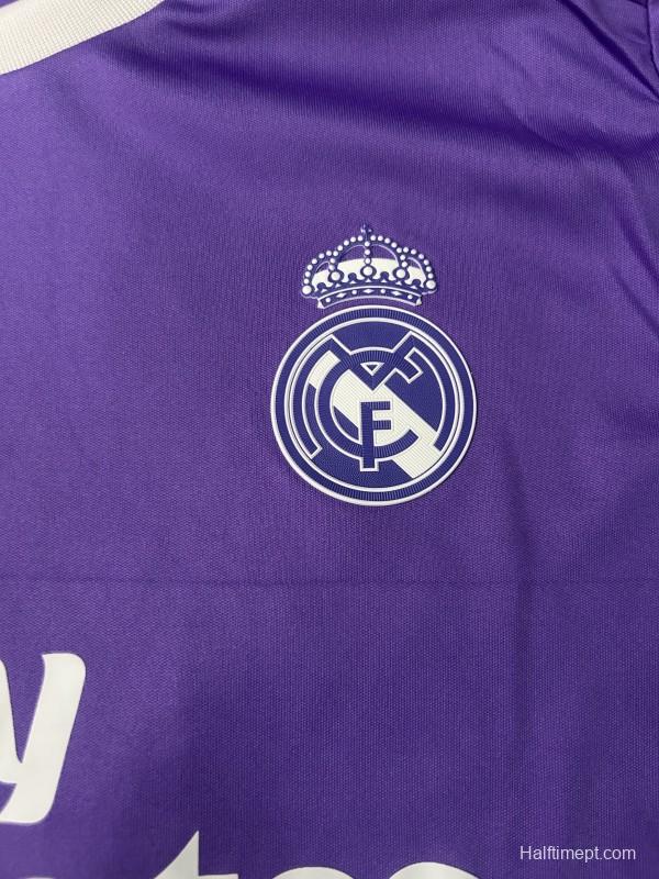 Retro Kids 16/17 Real Madrid Away Long Sleeve Jersey