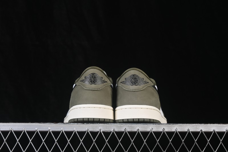 Nike Air Jordan 1 Low OG Medium Olive Low-Top Retro Culture Basketball Shoes - HQ6998-200