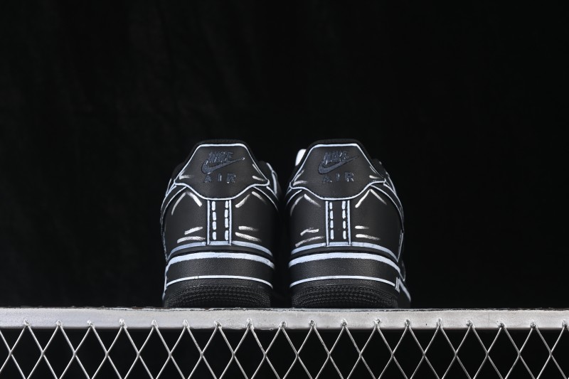Nike Air Force 1 '07 Low Casual Skate Shoes with Full-Length Air Cushion - CW2288-001