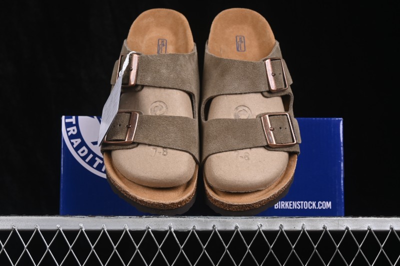 Birkenstock Arizona Soft Footbed Sandals with Sheepskin Lining and Cork-Latex Sole - 0951301